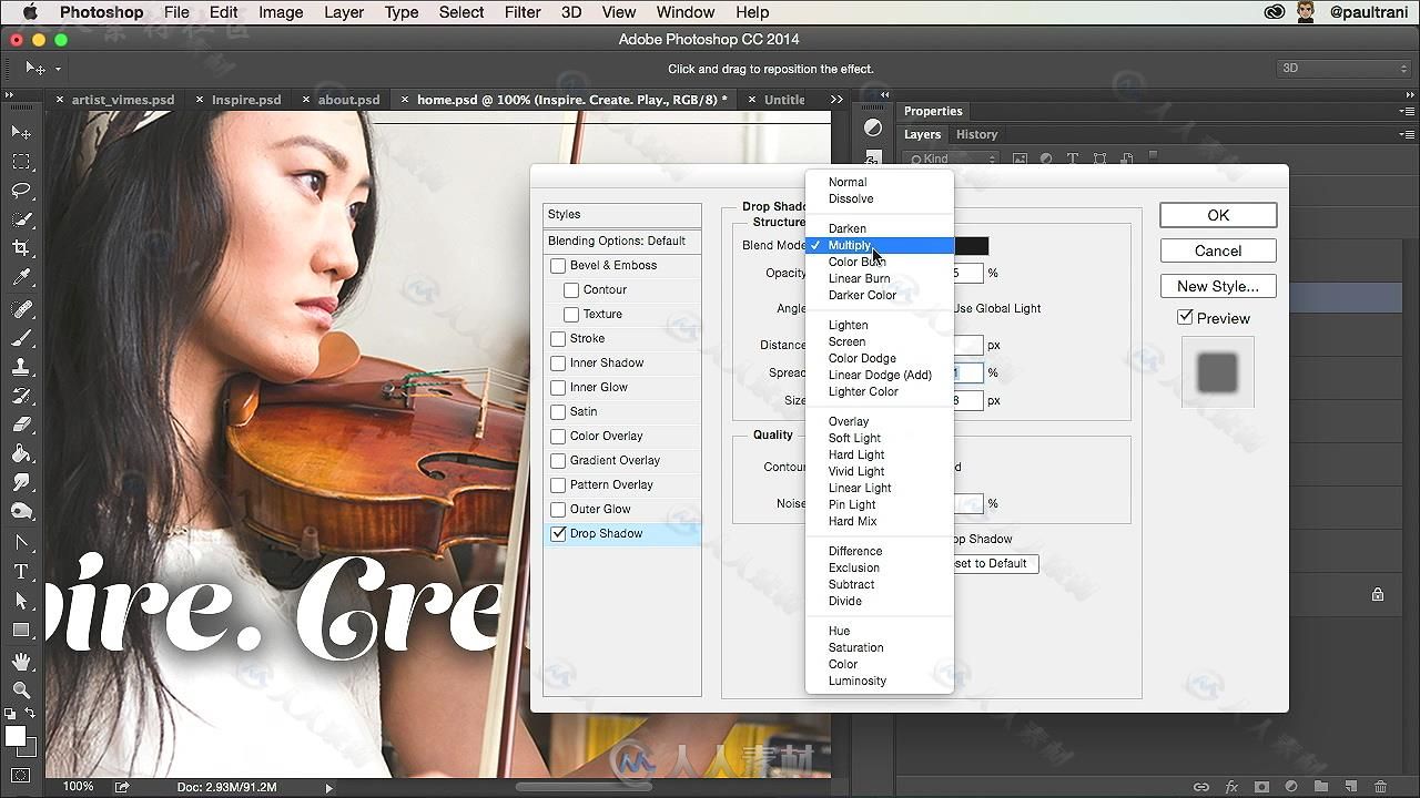 PS网站元素布局实例训练视频教程 CREATIVELIVE LEARNING DESIGN IN PHOTOSHOP WITH...