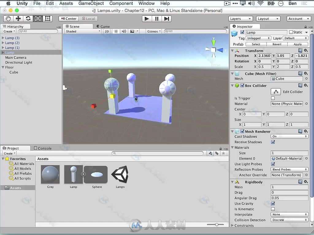 Unity3D基础概念知识训练视频教程 SAMS UNITY GAME DEVELOPMENT VIDEO HOW-TO