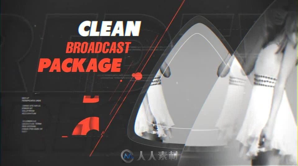 时尚广播节目时间预告电视栏目AE模板 Videohive Stylish Broadcast Package 16062...