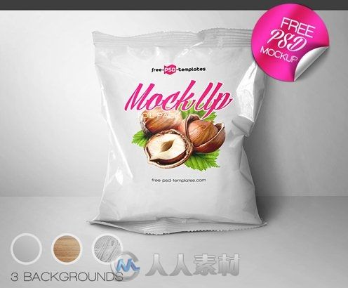 铝箔包装设计展示PSD模板Foil_Pack_Mockup