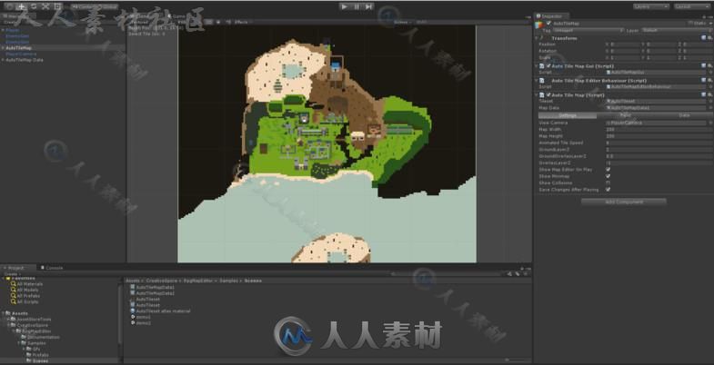 RPG地图工具包游戏工具编辑器扩充Unity素材资源