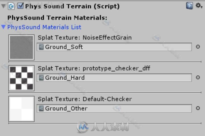 PhysSound声音脚本Unity素材资源