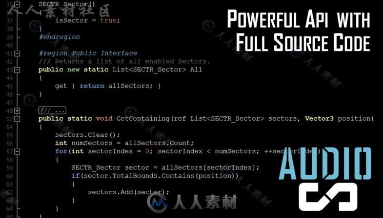 SECTR AUDIO强大功能音频编辑器Unity素质资源