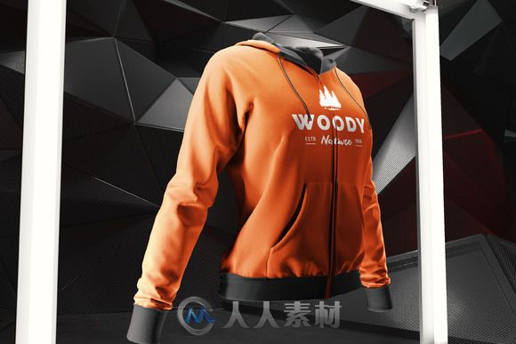 女性带帽外套卫衣展示PSD模板Women Hoodie Mock-up Animated shots