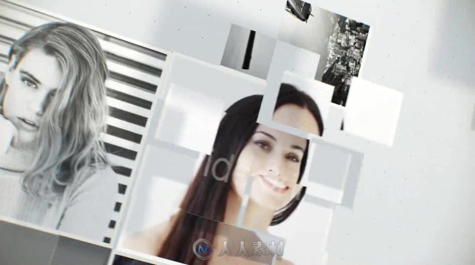 3D照片拼贴汇聚照片墙幻灯片AE模板 VideohiveConnecting 3D Photos Slideshow 173...