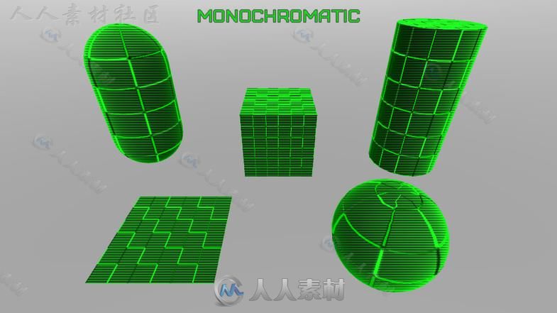 扫描线突出的Shader着色器Unity素材资源