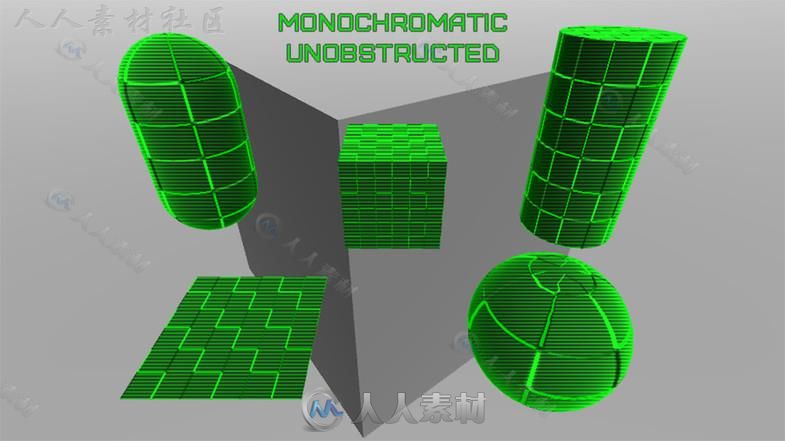 扫描线突出的Shader着色器Unity素材资源