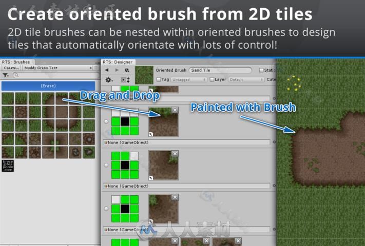 Rotorz墙瓦系统绘画编辑器扩充Unity素材资源