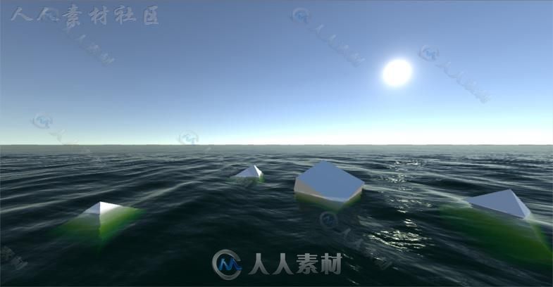 逼真的无限海洋工具包特效脚本Unity素材资源