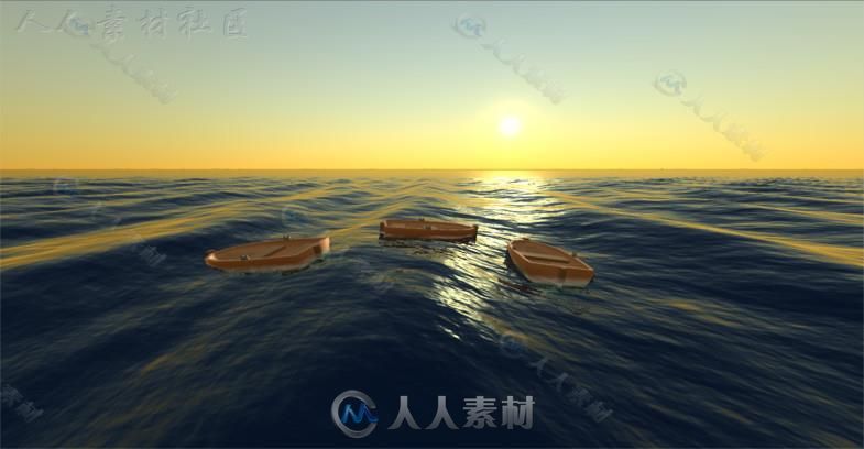 逼真的无限海洋工具包特效脚本Unity素材资源