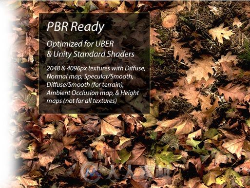 PBR地形纹理贴图Unity3D资源素材合辑 UNITY ASSET PBR TERRAIN TEXTURES FOR UNITY 5