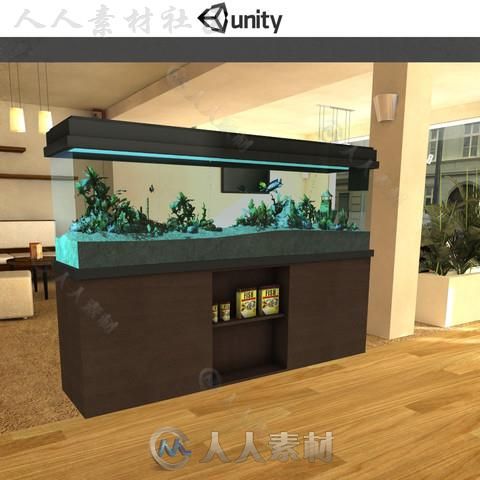 水族馆家具道具模型Unity3D素材资源