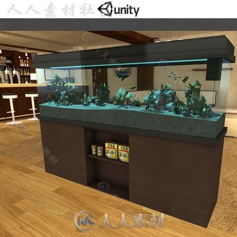 水族馆家具道具模型Unity3D素材资源