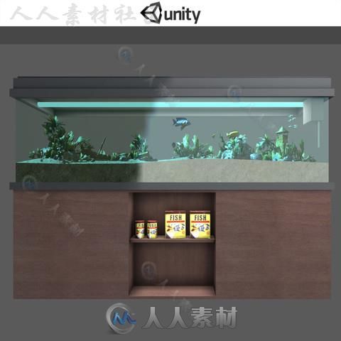 水族馆家具道具模型Unity3D素材资源