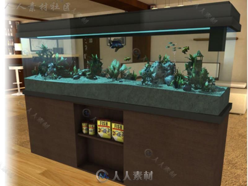 水族馆家具道具模型Unity3D素材资源