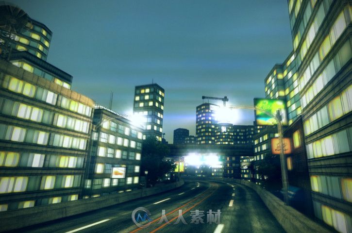 完整的城市模型城市环境Unity3D素材资源