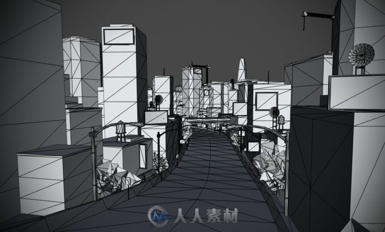 完整的城市模型城市环境Unity3D素材资源