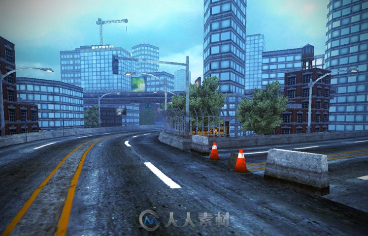 完整的城市模型城市环境Unity3D素材资源