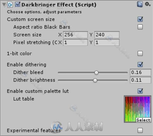 Darkbringer复古着色器全屏幕及相机效果着色器Unity素材资源