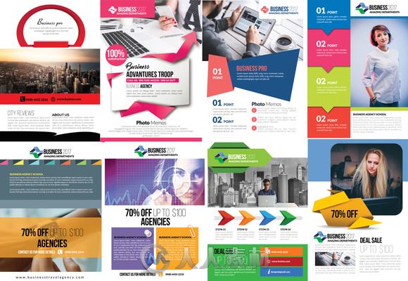 50款商业宣传页PSD模板合辑50 New Business Flyer Bundle