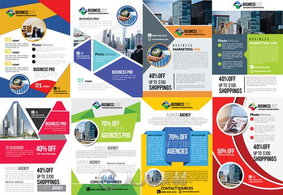 50款商业宣传页PSD模板合辑50 New Business Flyer Bundle