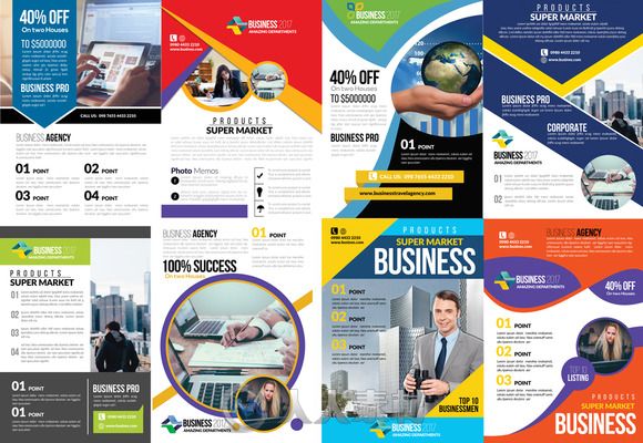 50款商业宣传页PSD模板合辑50 New Business Flyer Bundle