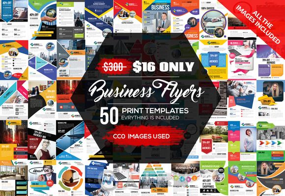 50款商业宣传页PSD模板合辑50 New Business Flyer Bundle