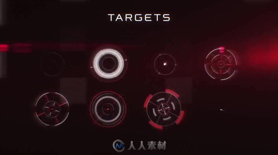 现代专业化的HUD信息图表元素AE模板 Videohive HUD Infographic 17692163