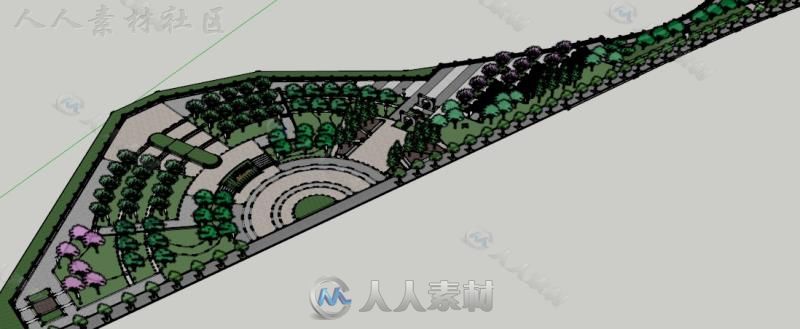 （求加精）sketchup模型 ——80个公园46个广场合计10个G