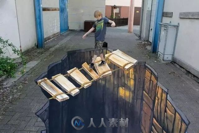 国外街头3D画