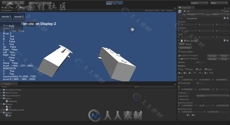 WiiBuddy输入-输出脚本Unity素材资源