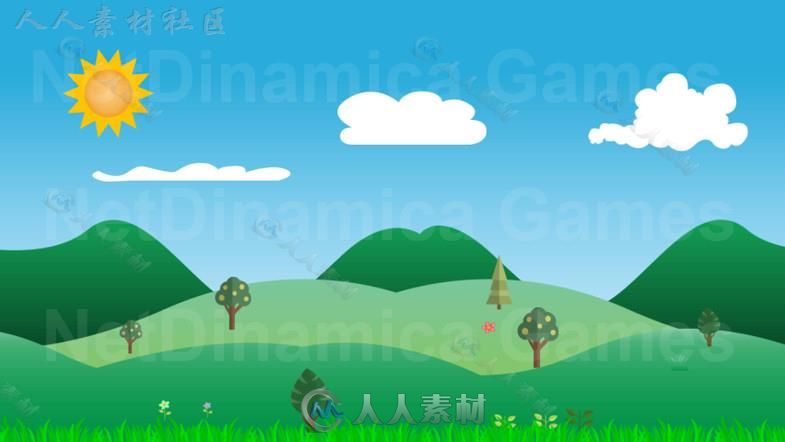 独特环境背景视差包贴图和材质Unity2D素材资源