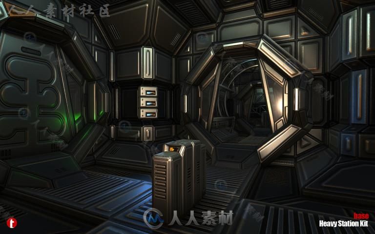 基地重型站科幻环境模型Unity3D素材资源