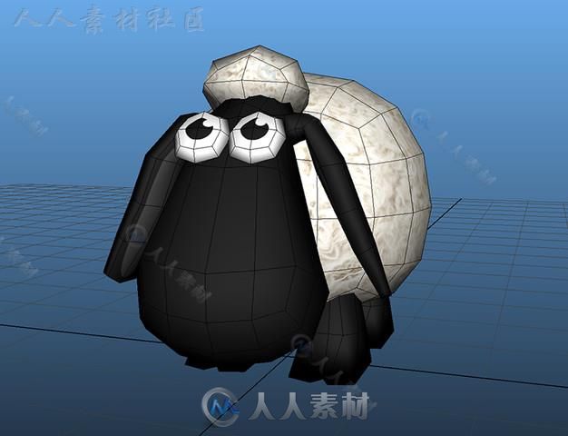 动画卡通羊卡通角色模型Unity3D素材资源