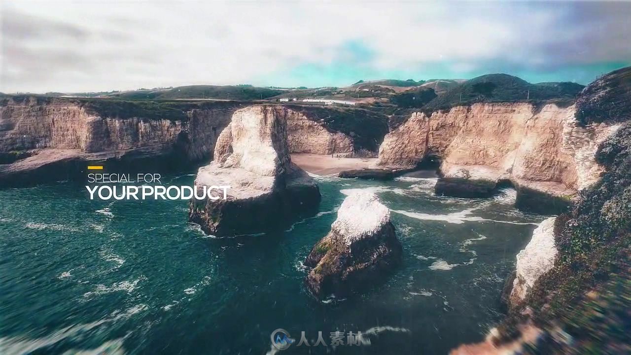 时尚滑动组合照片幻灯片相册动画AE模板 Videohive Parallax Slideshow 17766304