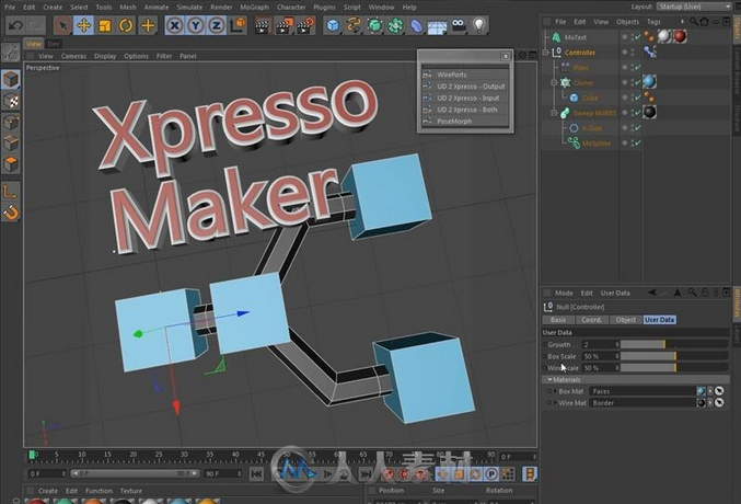 C4D Xpresso 高级运用视频教程 (适合老鸟,新手慎重)