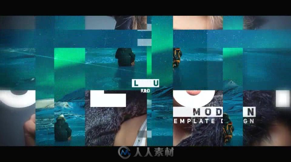 现代优雅格子组合照片相册动画AE模板 Videohive Modern Elegant Opener 17899...