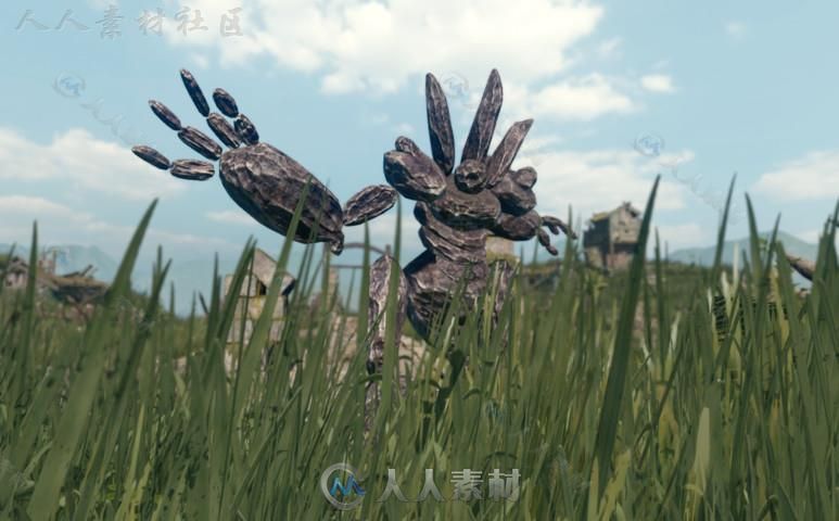 岩石怪物包PBR生物角色模型Unity3D素材资源