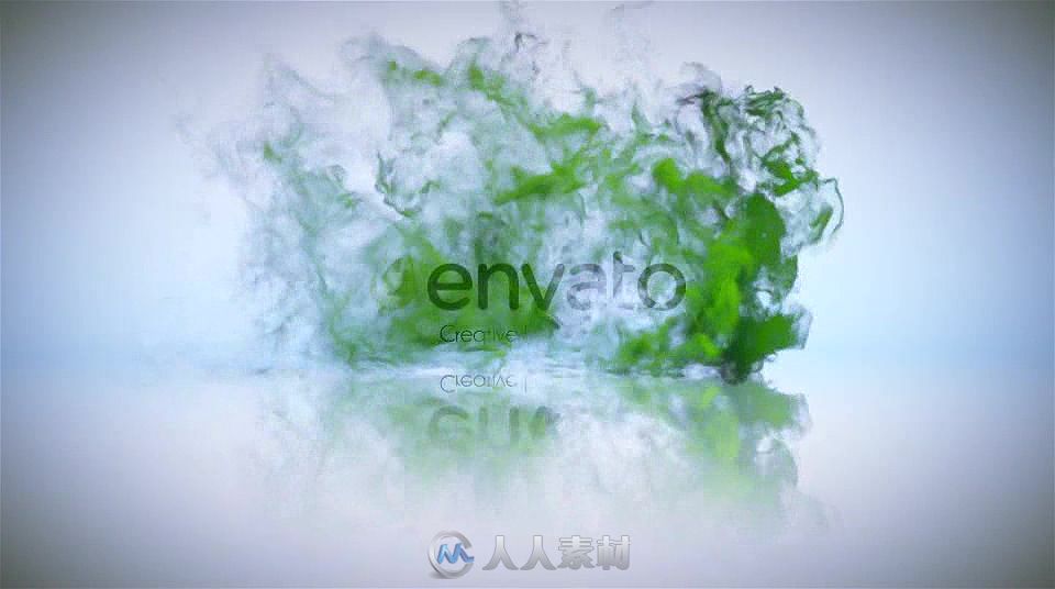 快速多彩烟雾粒子标志AE模板Videohive Quick Corporate Smoke Logo Reveal 14621153