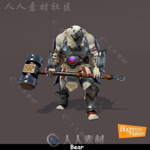 RPG幻想人形生物角色模型Unity3D素材资源