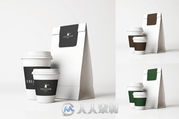 13款咖啡袋咖啡杯展示PSD模板13 Basic Coffee Mockups