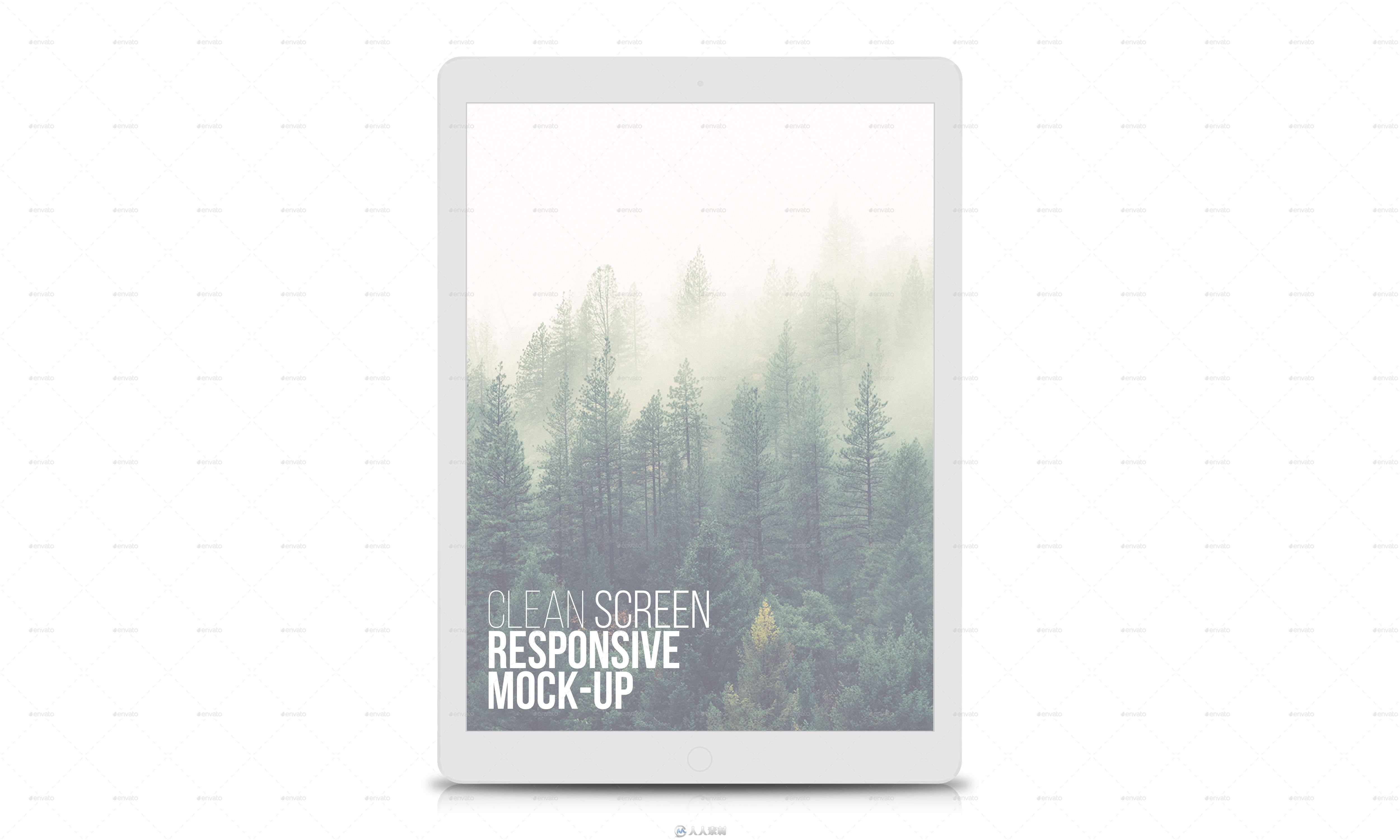 25款苹果产品屏幕壁纸展示PSD模板25 Clean Screen Responsive Mockups