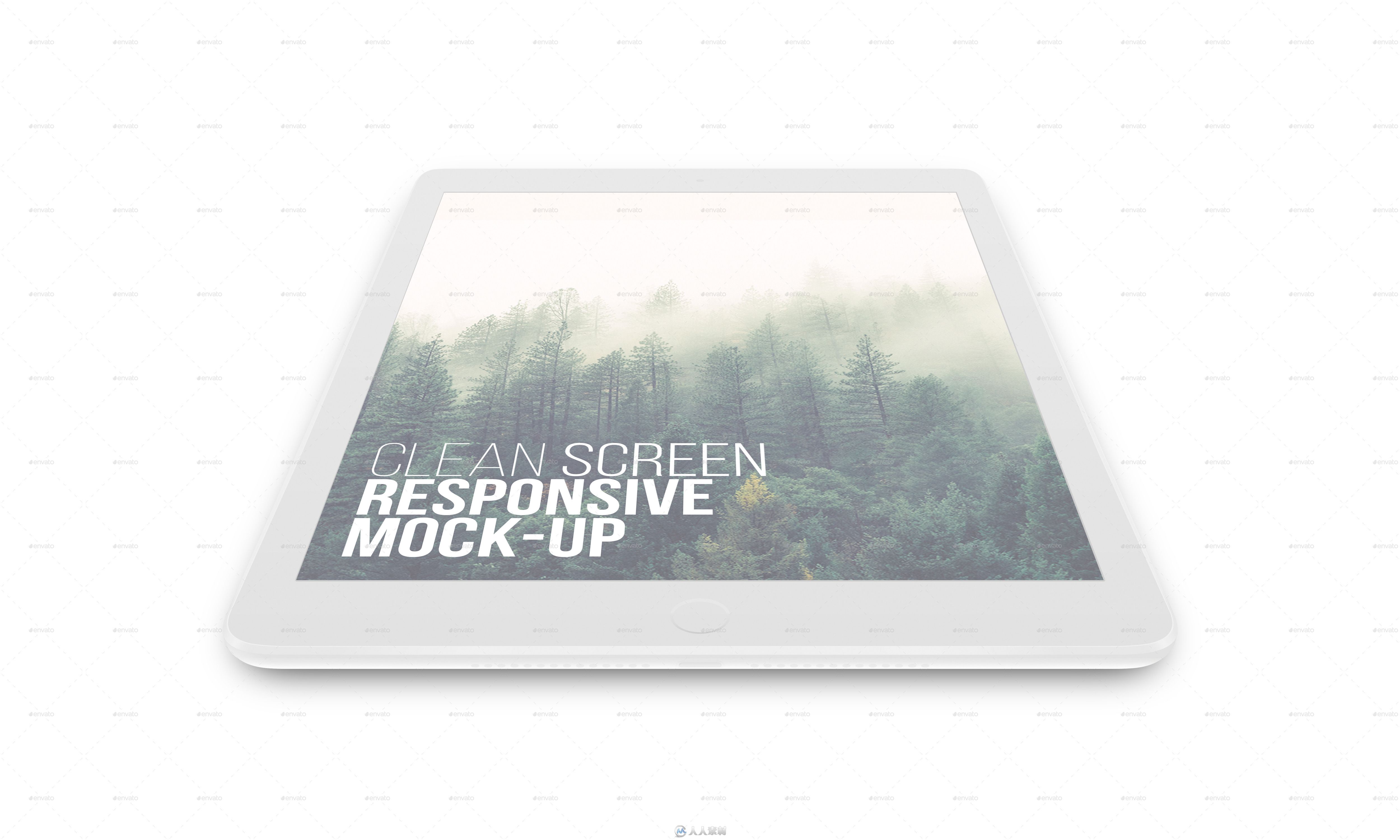 25款苹果产品屏幕壁纸展示PSD模板25 Clean Screen Responsive Mockups