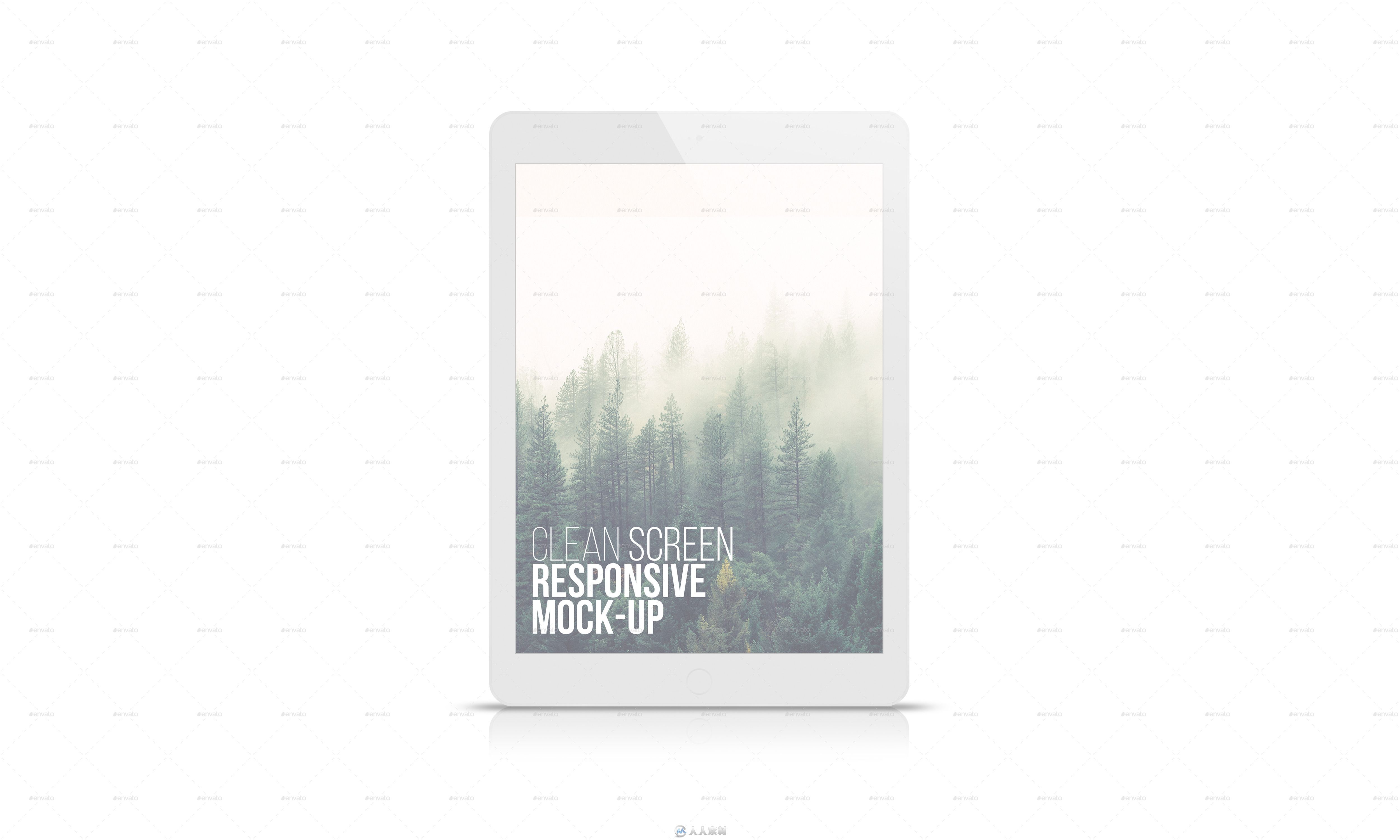 25款苹果产品屏幕壁纸展示PSD模板25 Clean Screen Responsive Mockups