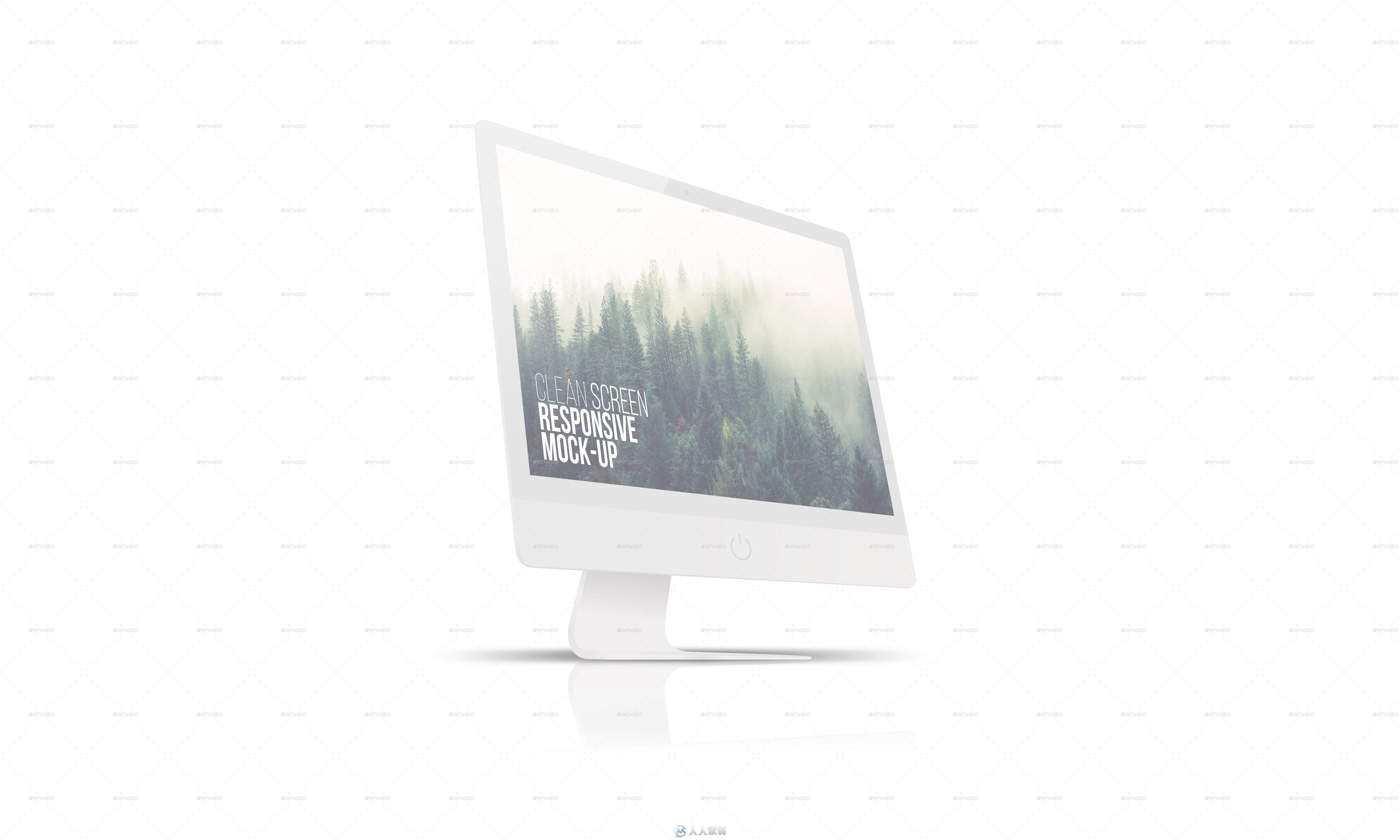 25款苹果产品屏幕壁纸展示PSD模板25 Clean Screen Responsive Mockups