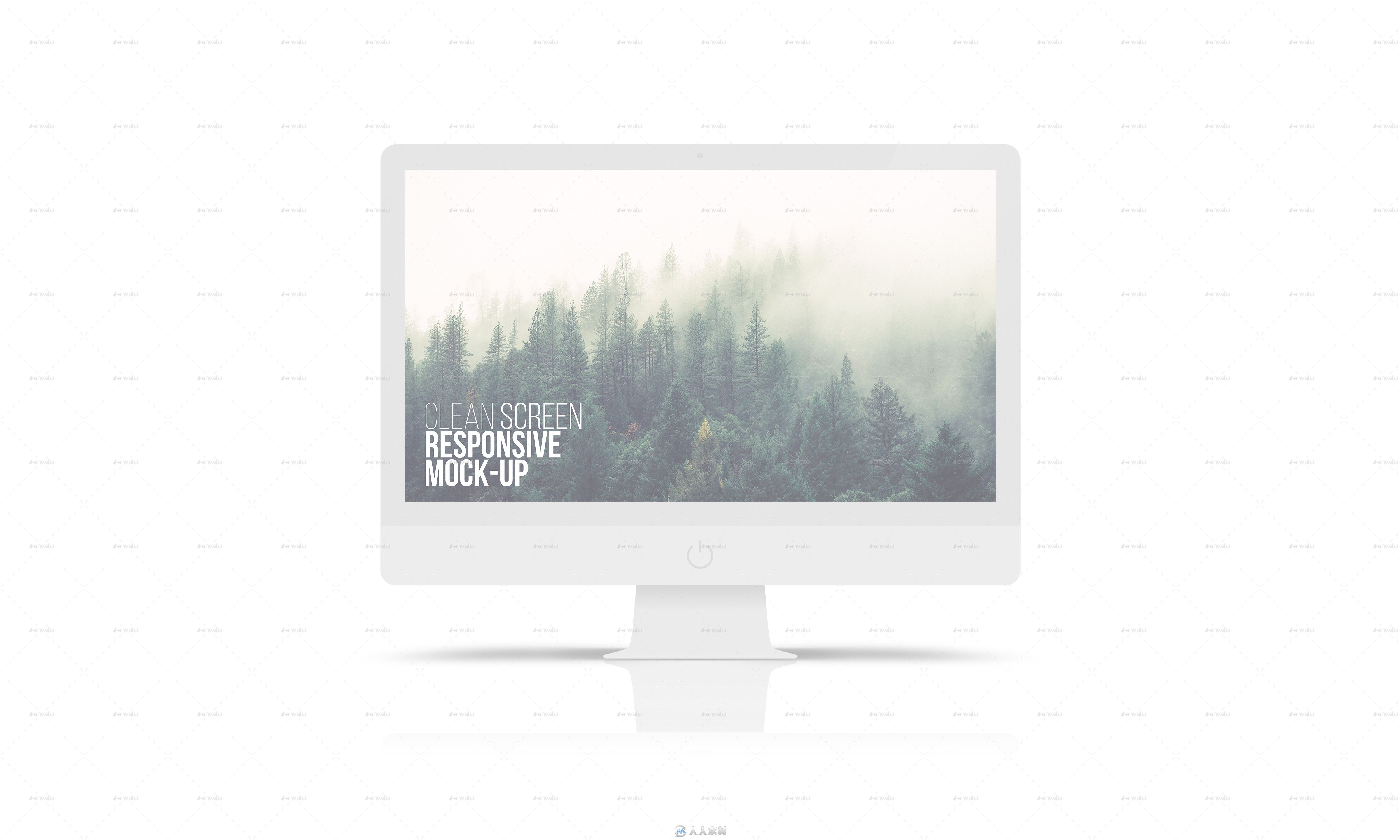 25款苹果产品屏幕壁纸展示PSD模板25 Clean Screen Responsive Mockups