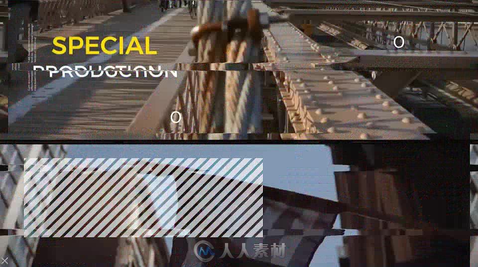 完美时尚的城市风格故障效果影视片头AE模板 Videohive Urban Glitch Promo 17888673