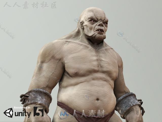 巨魔生物角色模型Unity3D素材资源