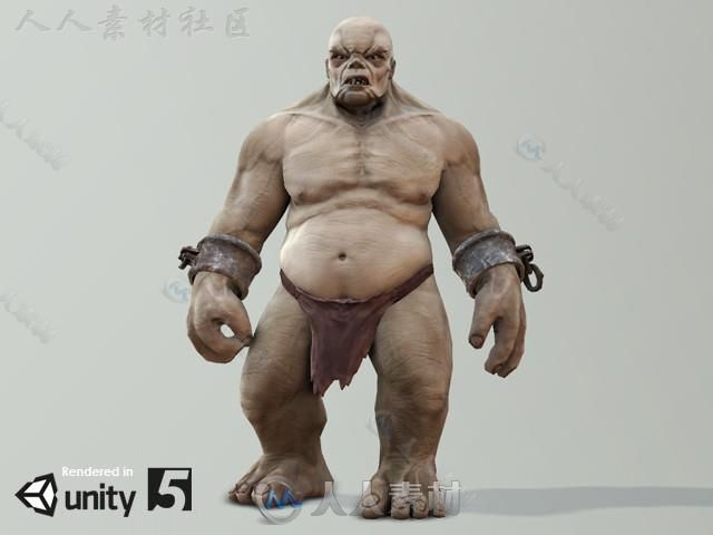 巨魔生物角色模型Unity3D素材资源