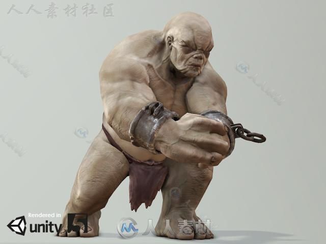 巨魔生物角色模型Unity3D素材资源